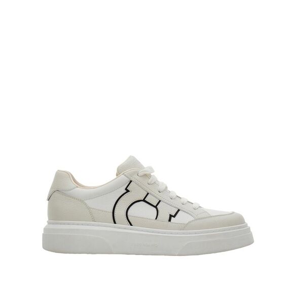Ferragamo Men Cassina Ganc2 Leather Sneakers